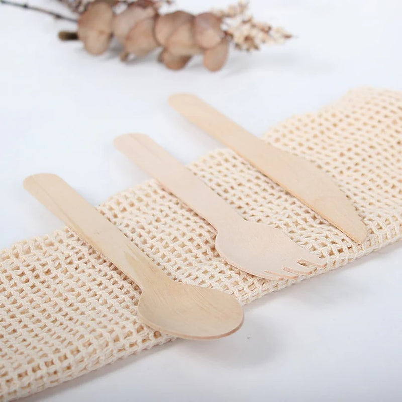 Eco Basics 18pc Biodegradable Wood Forks