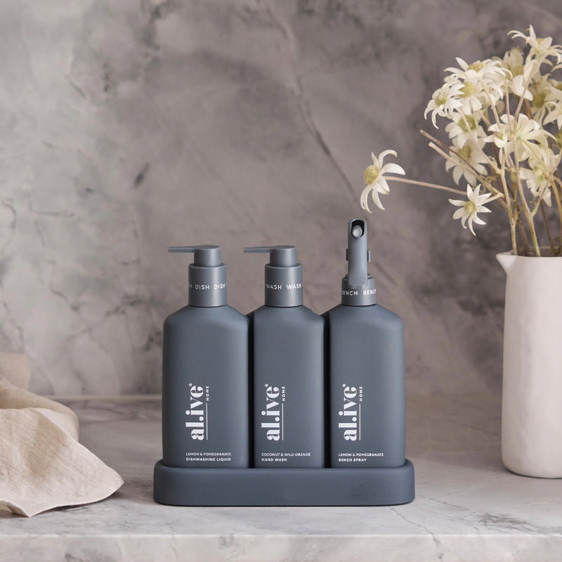 al.ive Kitchen Trio 300ml - Lemon & Pomegranate + Coconut & Wild Orange (Made in Australia)