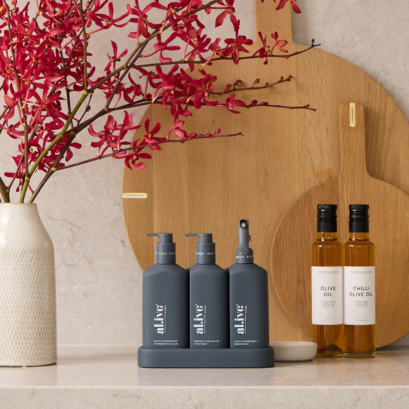 al.ive Kitchen Trio 300ml - Lemon & Pomegranate + Coconut & Wild Orange (Made in Australia)
