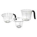 KitchenAid 3pc Measuring Jug Set - Black