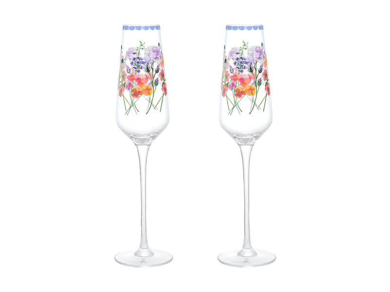 Maxwell & Williams Affection Prosecco Glass Set of 2 Blue - 220ml