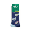 Koala Sole Mates Socks - Navy