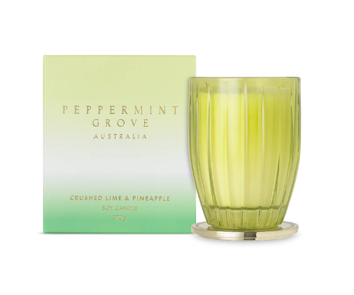 Peppermint Grove Australia - Crushed Lime & Pineapple Soy Candle - 370g