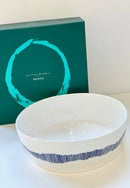 Ottolenghi Salad Bowl - White With Blue Stripes - FEAST (1)
