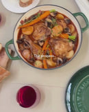 Maxwell & Williams Cast Iron Round Casserole 26cm/4L - Merlot