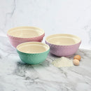 Wiltshire Baking Traditions Mixing Bowl Pastel 3pk