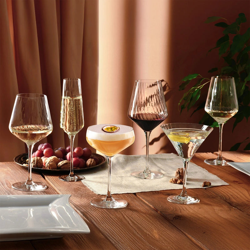 Krosno Avant-Garde Lumi Martini Glasses 240ml Set of 6 (Made in Poland)
