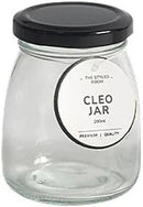 Glass Co. Cleo Glass Jar - 100ml - Black
