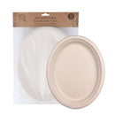 Eco Basics 10pc Biodegradable Sugarcane Plates - 32cm