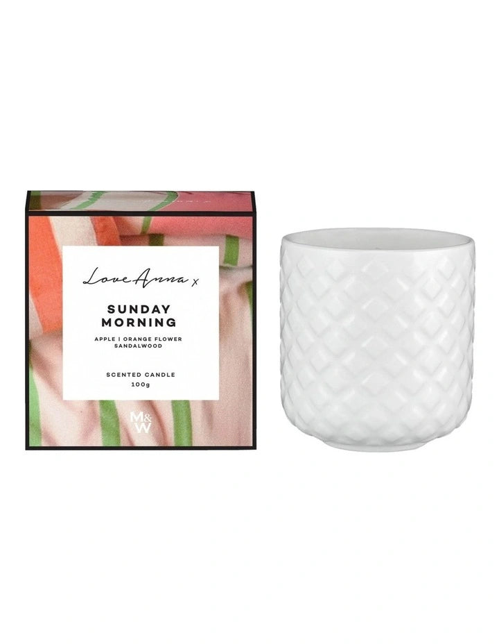 Love Anna x Scentimental Fragrance Candle 100gr - Sunday Morning - Gift Boxed