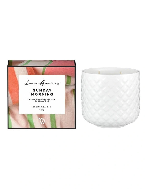 Love Anna x Scentimental Fragrance Candle 325gr - Sunday Morning - Gift Boxed