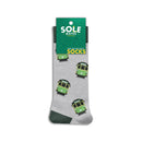 Melbourne Tram Sole Mates Socks - Grey