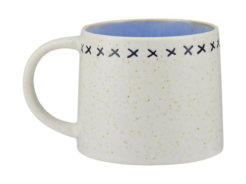 Maxwell & Williams The Mug Club Indigo Blue Mug 330ml - Cross