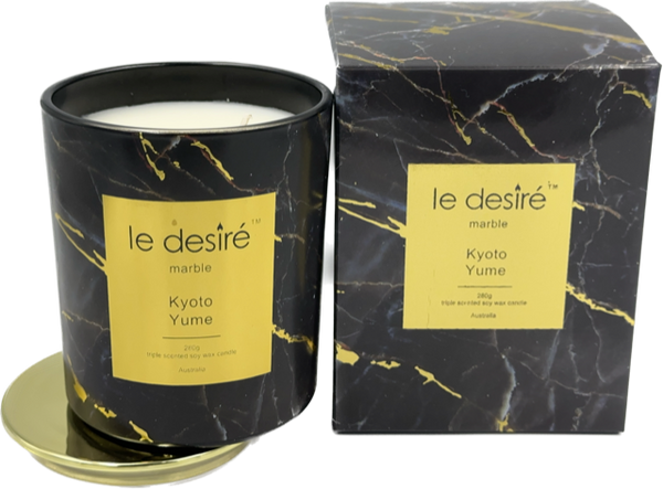Le Desire Marble Candle Kyoto Yume - 280g