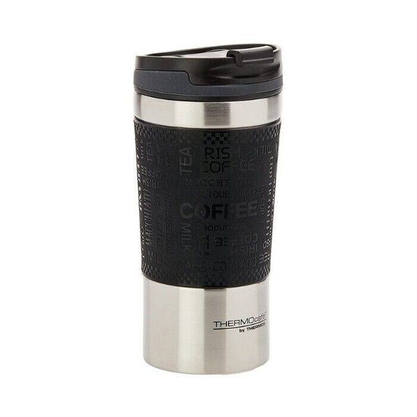 Thermos 350ml Thermocafe Stainless Steel VacuumTravel Cup - Black