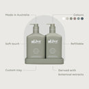 al.ive Body Wash & Lotion Duo in Green Pepper & Lotus (Made in Australia)
