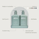 al.ive Body Wash & Lotion Duo in Kaffir Lime & Green Tea (Made in Australia)