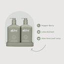 al.ive Body Wash & Lotion Duo in Green Pepper & Lotus (Made in Australia)