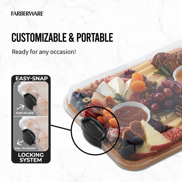 Farberware Build-a-Board Bamboo Rectangular Board - 27.9 x 35.3cm