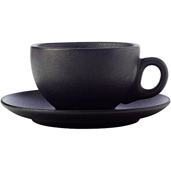 Maxwell & Williams Caviar Black Coupe Cup & Saucer 250ml