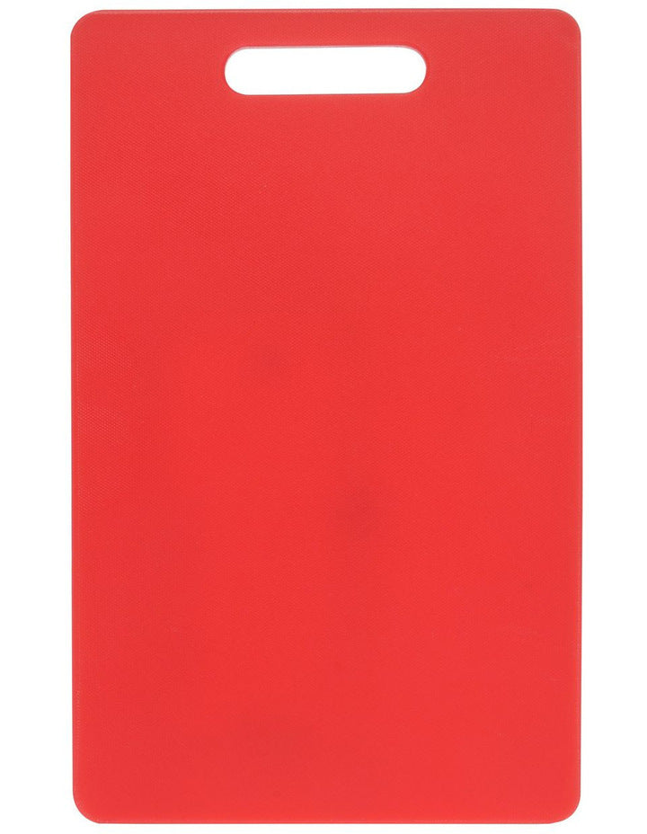 Chef Inox Colour Coded Cutting Board With Handle - Red – 25x40x1.3cm