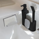 Vigar Rengo Black Monobloc 3pc Sink Caddy Set Plus Dispenser