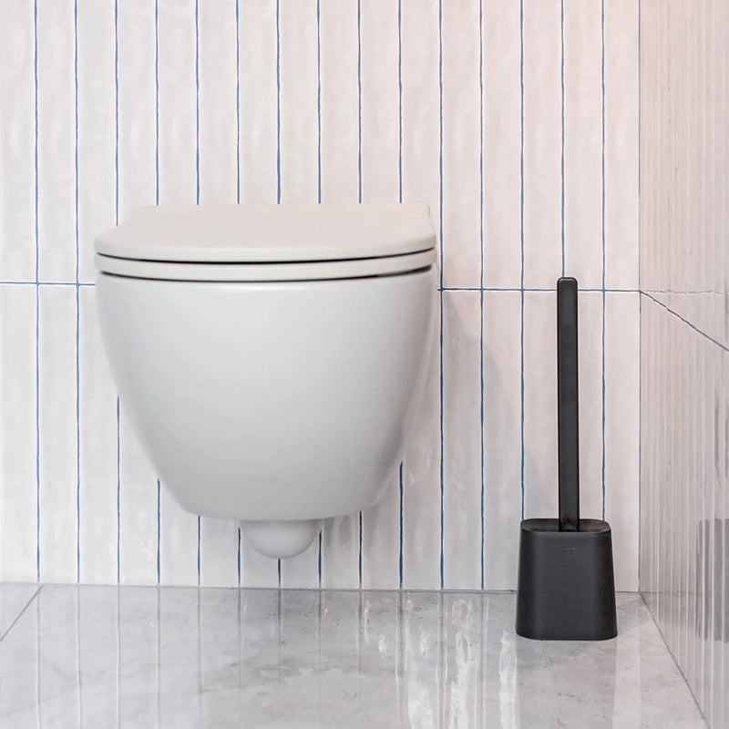 Vigar Essential Black Eco Toilet Brush & Bowl Set