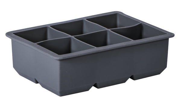 Avanti Silicone 6 Cup King Ice Cube Tray 5cm - Charcoal