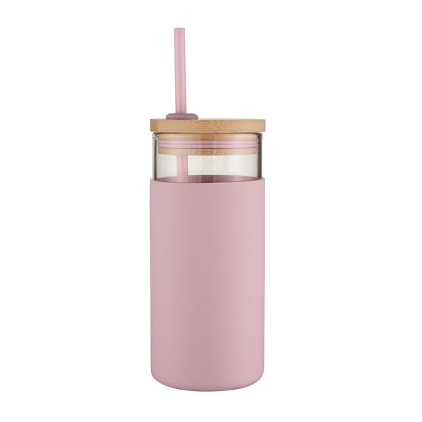 Avanti Glass Smoothie Glass Tumbler 500ml - Pink