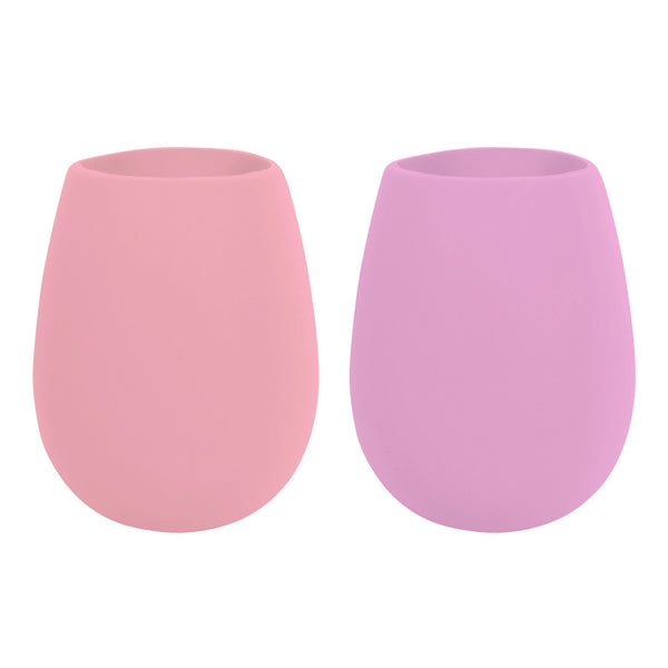 Avanti Silicone Stemless Set of 2 Tumblers - Pink & Magenta