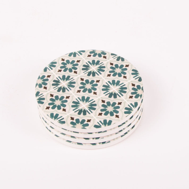 Ceramic Coasters Round 10.3cm - Pack of 4