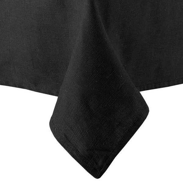 Ladelle Base Linen Look Black Tablecloth 1.5mx2.65m