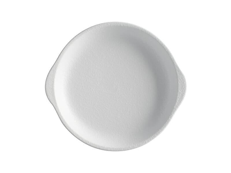 Maxwell & Williams Caviar White Plate with Handle 20x22.5cm