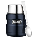 Thermos 470ml Stainless King Vacuum Food Flask/Jar with Spoon - Midnight Blue
