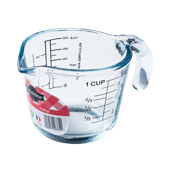 O'Cuisine Borosilicate Measuring Jug 0.25L/1 Cup (Made in France)
