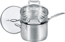 Scanpan Impact Covered Saucepan 20cm/3.5L & Steamer to fit 16/18/20cm