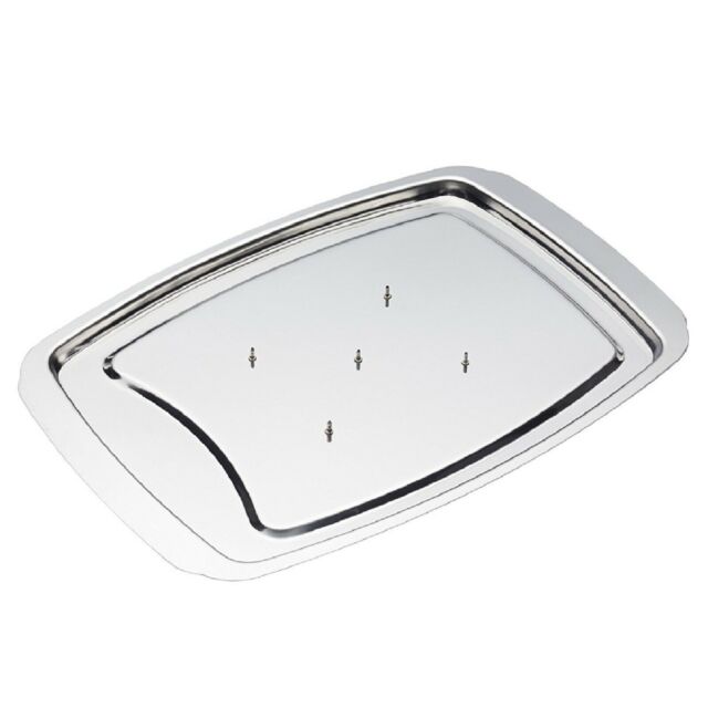 Appetito Stainless Steel Spike Carving Tray