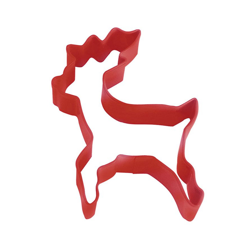 Cookie Cutter - Standing Reindeer 10cm - Red