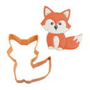 Cookie Cutter - Cute Fox 9.5cm - Orange