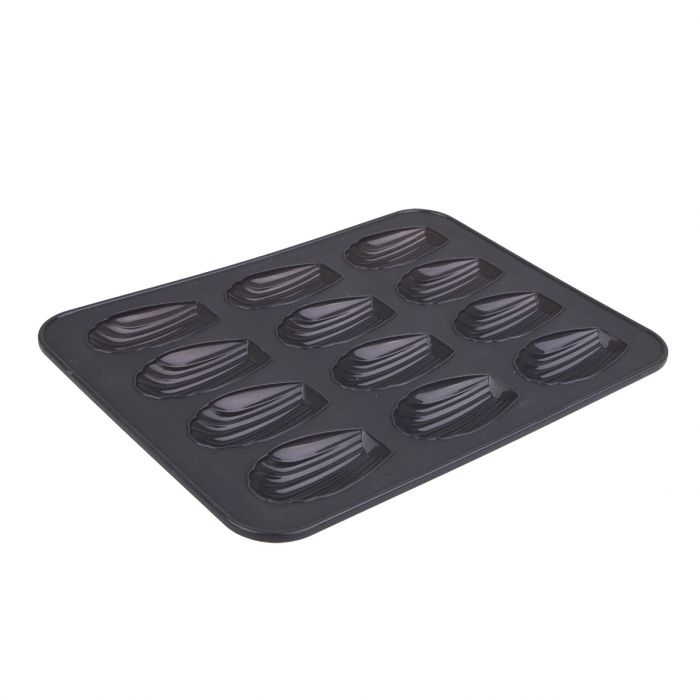 Daily Bake Silicone 12 Cup Madeleine Pan 32.5x24.5x2.7cm Charcoal