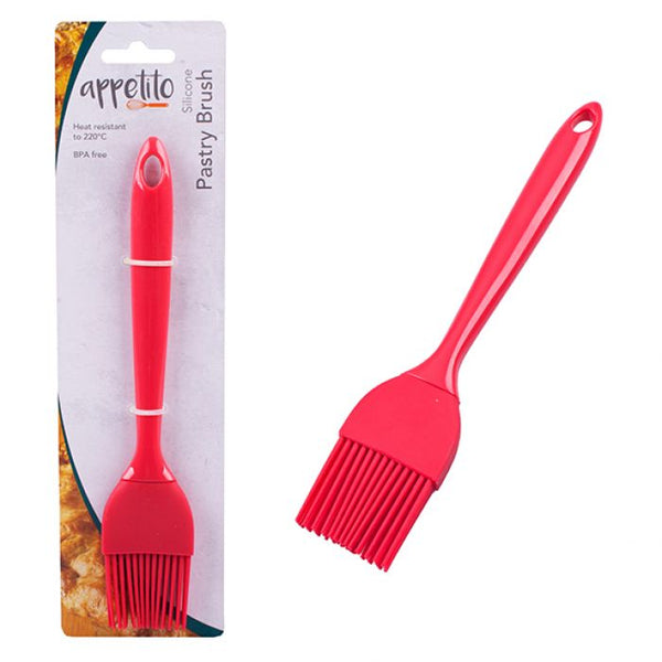 Appetito Silicone Pastry Brush 19cm - Red