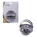 Appetito Stainless Steel Crinkle Scone Cutters with Handles - Set of 3