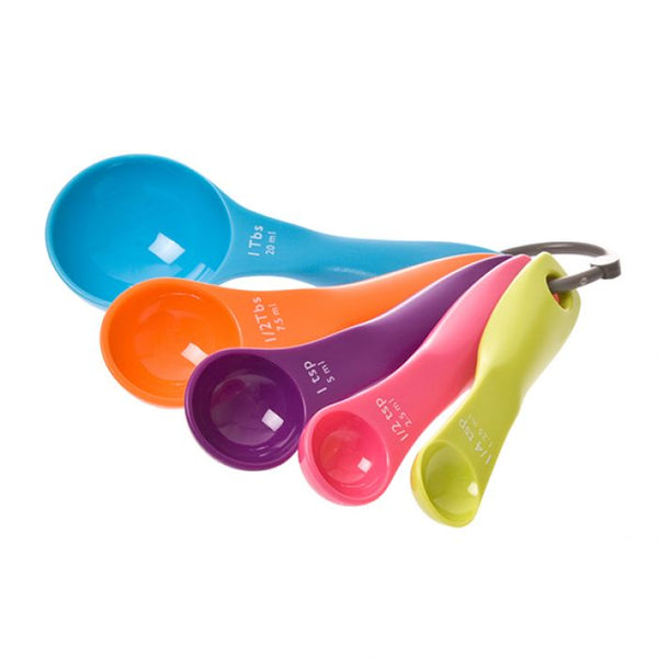 Appetito Measuring Spoons - Set of 5 - Multi Coloured