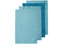 Ladelle Benson 4pk Microfibre Kitchen Towels- Teal - 43x68cm
