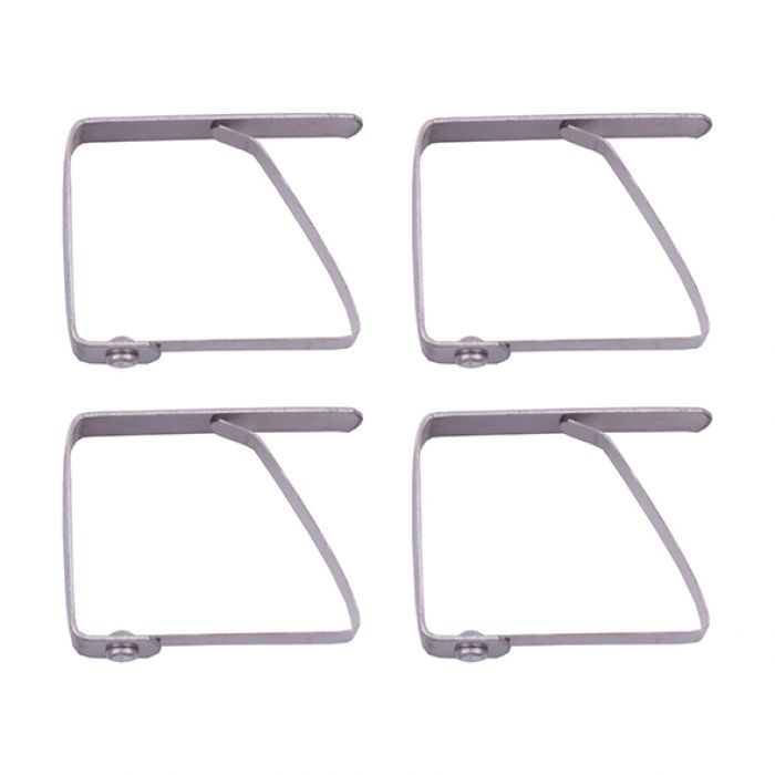 Appetito Stainless Steel Tablecloth Clips - Set of 4