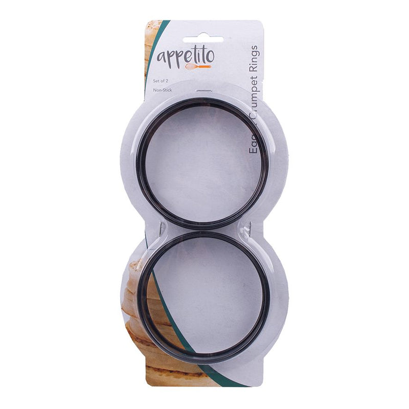 Appetito Non Stick Egg/Crumpet Rings - Set of 2