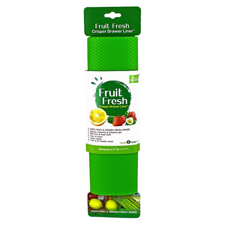 Grand Fusion "Fruit Fresh" Crisper Drawer Liners - Pack of 2 - 29x19cm