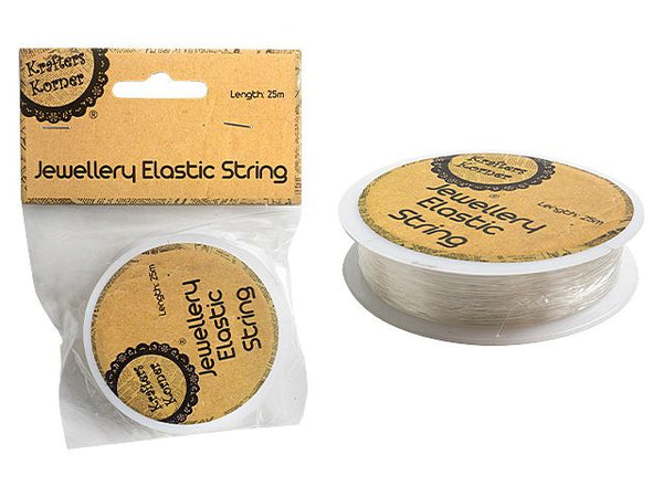 Krafters Korner Jewel & Bead Elastic String - 25m
