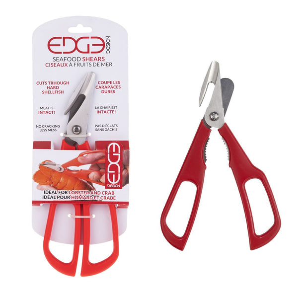 Edge Design Seafood Shears - Detachable - Red