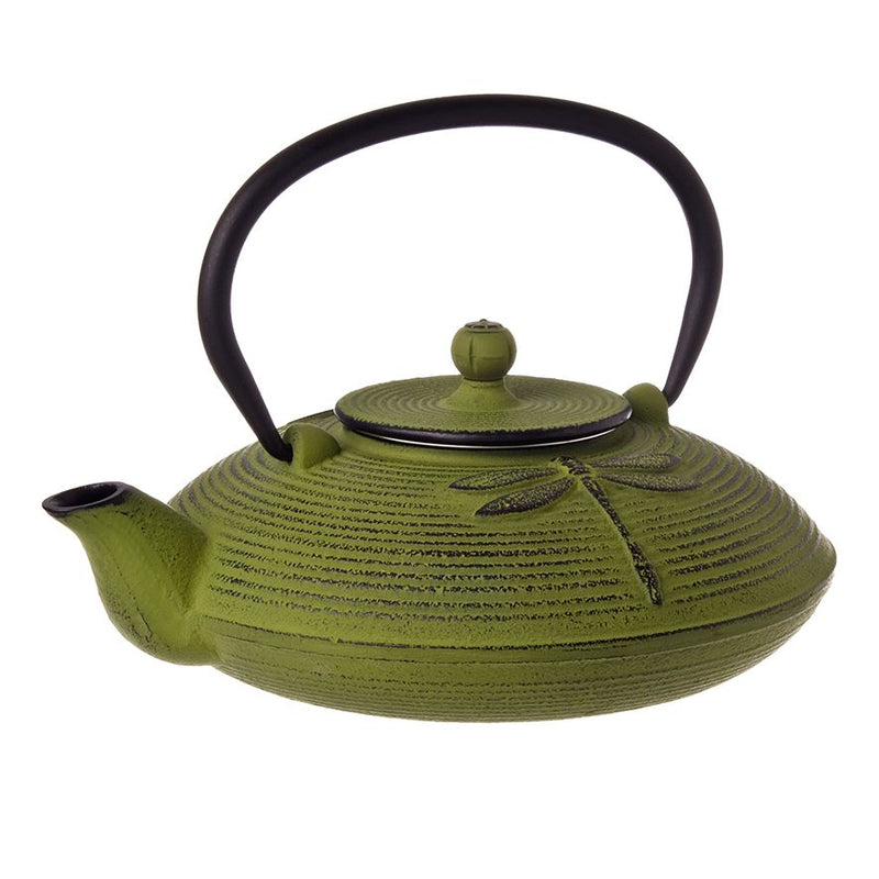 Teaology Cast Iron Teapot 770ml - Dragonfly - Green